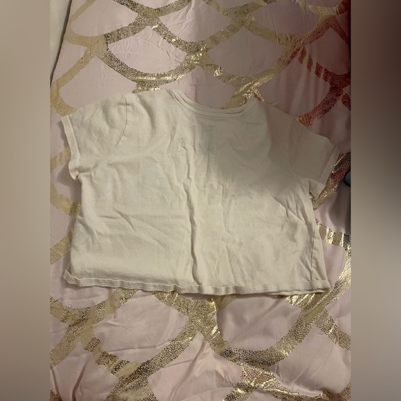 white purivida graphic crop top - Picture 2 of 3